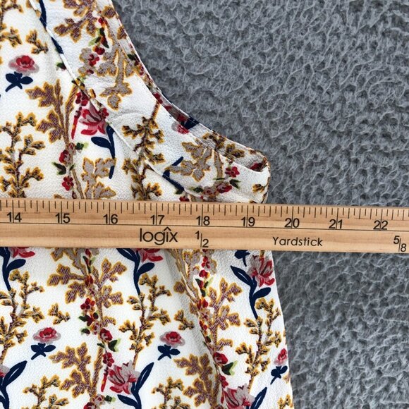 Entro Dress Womens Large Multicolor Floral Mini Swing Cutout Halter Sleeveless - Picture 8 of 10